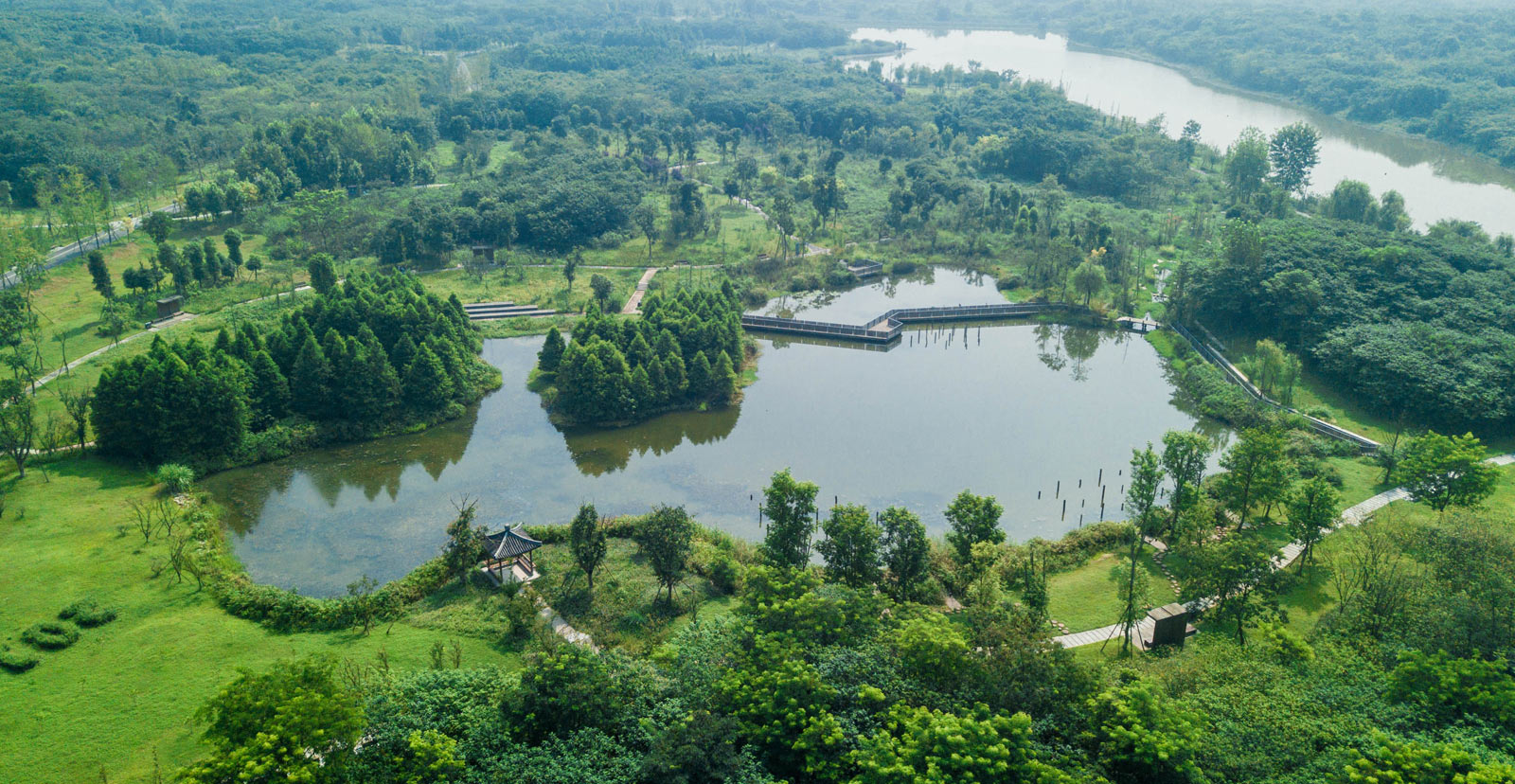 湖南长沙洋湖湿地公园 - 湿地与滨水景观 - 首家园林设计上市公司