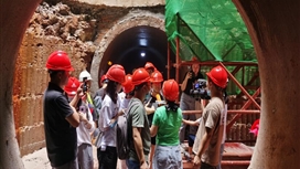 市水务局组织媒体及市民代表参观截污干管项目