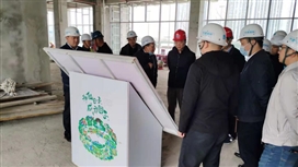 市政协秘书长景民带队调研锦城公园桂溪配套建筑建设推进情况